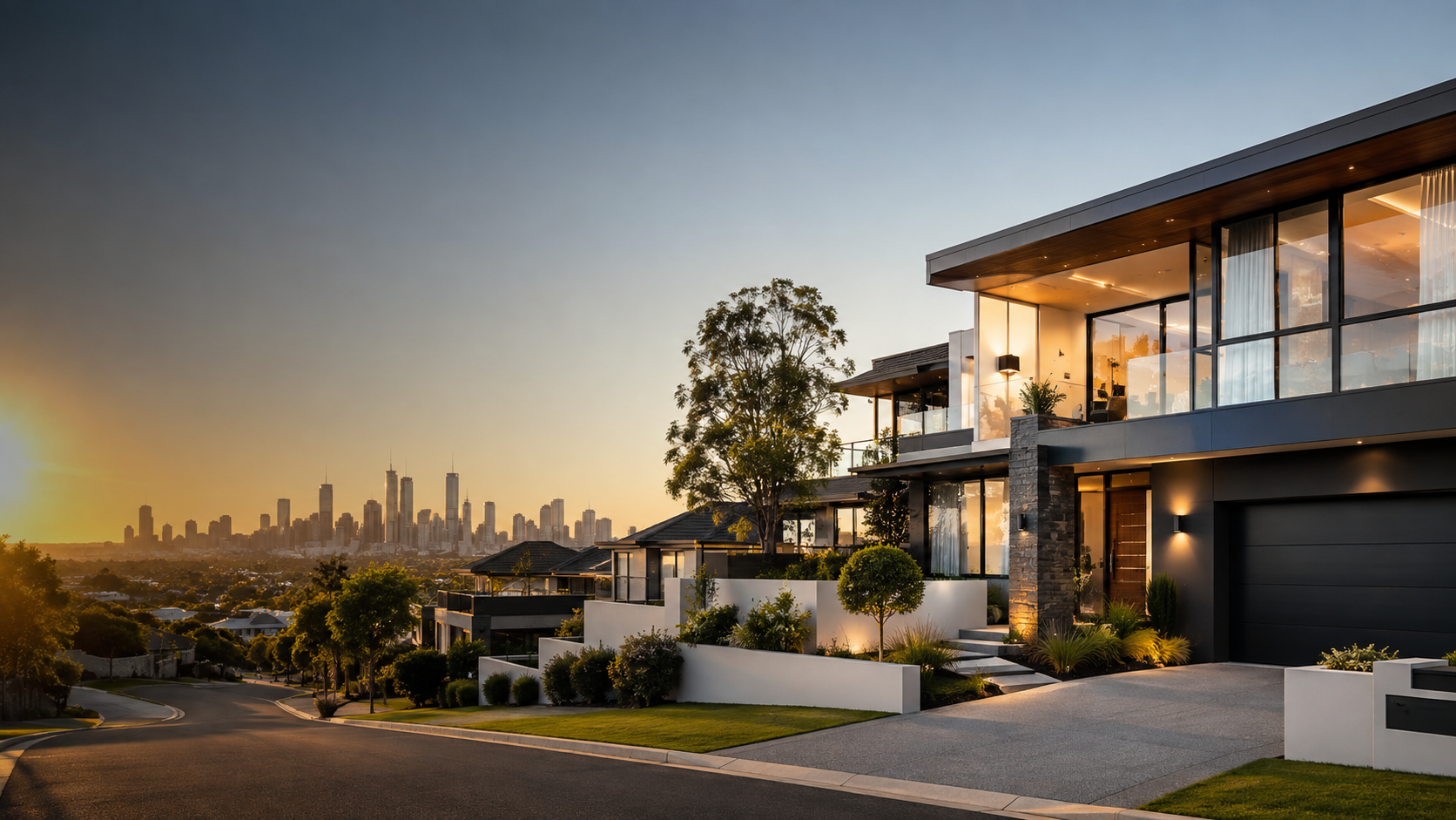 Modern residential and commercial buildings representing Silvernest Group’s finance, mortgage, construction and real estate services